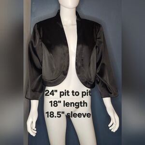 Tuxedo Bolero Jacket 3/4 Sleeves